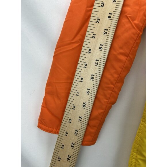 Vintage 70's Spinnerin by Gusti Womens Medium Ski Suit One Piece Orange/Yellow - Picture 6 of 16